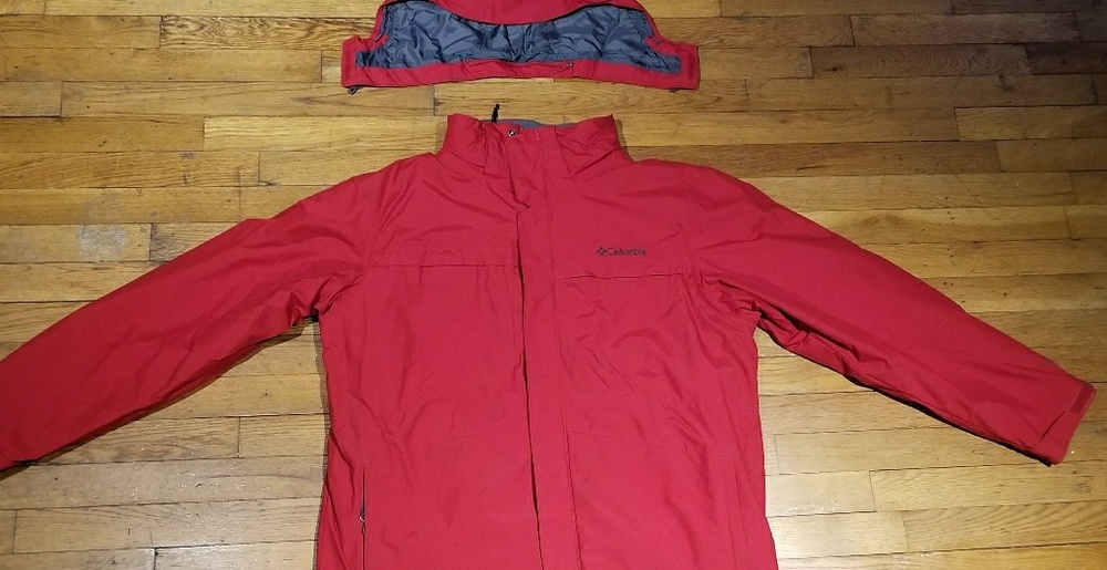 Columbia interchange  red ski snowboard jacket